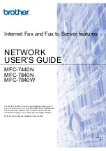 Brother MFC-7440N Network User'S Manual preview