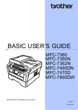 Preview for 1 page of Brother MFC 7460DN Basic User'S Manual