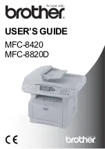 Предварительный просмотр 1 страницы Brother MFC-8420 User Manual