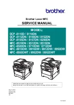 Preview for 1 page of Brother MFC-8510DN Service Manual