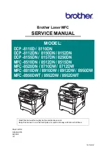 Предварительный просмотр 1 страницы Brother MFC-8510DN Service Manual