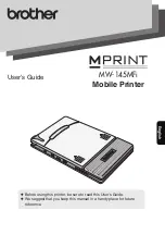 Предварительный просмотр 1 страницы Brother MPRINT MW-145MFi User Manual