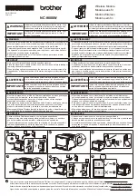 Предварительный просмотр 1 страницы Brother NC-9000W Quick Start Manual