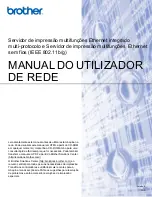Brother Network Card (Portuguese) Manual Do Utilizador preview