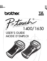 Brother P-touch 1400 User Manual preview