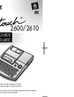 Предварительный просмотр 1 страницы Brother P-touch 2600 User Manual