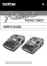 Brother P-Touch 3600 User Manual preview