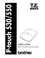 Brother P-touch 530 User Manual preview