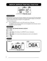 Preview for 124 page of Brother P-touch 530 User Manual