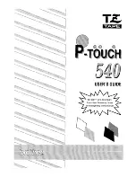 Preview for 1 page of Brother P-Touch 540 User Manual