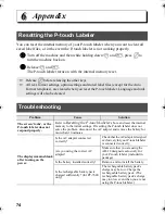 Preview for 90 page of Brother P-TOUCH 7500 User Manual