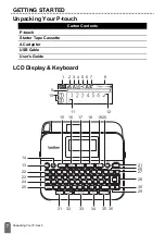 Preview for 9 page of Brother P-touch D450 User Manual