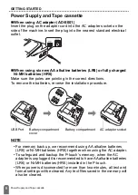 Предварительный просмотр 11 страницы Brother P-touch D450 User Manual