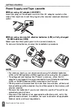 Preview for 12 page of Brother P-Touch D600 User Manual