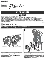 Preview for 2 page of Brother P-touch E110 User Manual