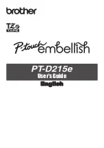 Предварительный просмотр 1 страницы Brother P-touch Embelish PT-D215e User Manual