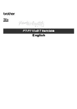 Brother P-touch Embellish ELITE PT-P715eBT User Manual preview