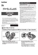 Preview for 2 page of Brother P-touch Embellish User Manual