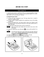 Preview for 8 page of Brother P-touch Extra PT-310 User Manual