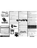 Brother P-Touch Handy PT-1200 User Manual preview