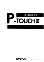 Brother P-touch III PT-10 User Manual preview