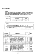 Preview for 43 page of Brother P-touch III PT-10 User Manual