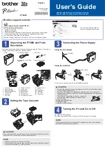 Preview for 3 page of Brother P-TOUCH P750W User Manual