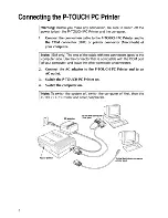 Preview for 8 page of Brother P-Touch PC User Manual