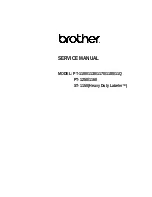 Предварительный просмотр 2 страницы Brother P-touch PT-1100 Service Manual