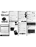 Brother P-Touch PT-1180 User Manual preview