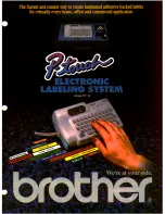 Brother P-Touch PT-12 Brochure & Specs preview