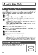 Preview for 18 page of Brother P-Touch PT-1600 User Manual