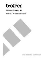 Preview for 1 page of Brother P-touch PT-2310 Service Manual