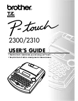 Brother P-touch PT-2310 User Manual preview