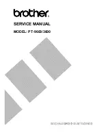 Brother P-touch PT-3600 Service Manual preview