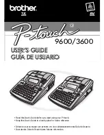 Brother P-touch PT-3600 User Manual preview