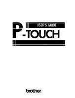 Brother P-touch PT-6 User Manual предпросмотр