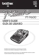 Brother P-touch PT-9600 User Manual preview