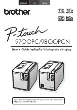 Предварительный просмотр 1 страницы Brother P-touch PT- 97OOPC User Manual