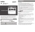 Preview for 1 page of Brother P-touch PT-D610BT Manual