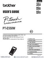 Preview for 1 page of Brother P-Touch PT-E550WVP User Manual