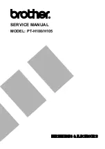 Preview for 1 page of Brother P-Touch PT-H100 Service Manual