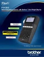 Preview for 1 page of Brother P-Touch PT-H300 Specifications