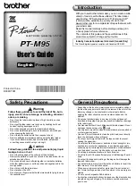 Preview for 2 page of Brother P-Touch PT-M95 User Manual