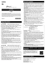 Brother P-Touch PT-P700 User Manual preview