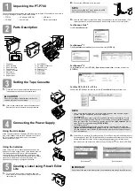 Preview for 2 page of Brother P-Touch PT-P700 User Manual