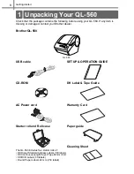 Предварительный просмотр 10 страницы Brother P-TOUCH QL-560 Setup & Operation Manual