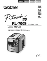 Brother P-touch RL-700S User Manual preview