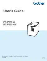 Preview for 1 page of Brother p900w User Manual