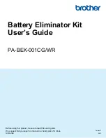 Brother PA-BEK-001CG/WR User Manual preview